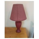 Lamp with matching shade 21" tall