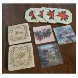 Assorted coasters