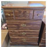 Wooden Chest of Drawers 32"W 18"D 44"T