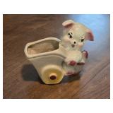 Vintage Planter Puppy Dog 6"L 5ï¿½"T