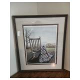 24x28 framed art print titled "A Quiet Place" by
