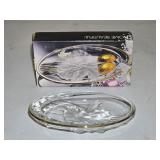 Home Beautiful 7" Oval Crystal Candy Dish