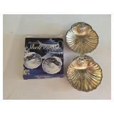 Silver Plated Shell Trays 4ï¿½"