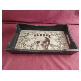 "Boo To You" wood tray 13 x 2 x 8.5