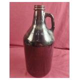 Brown half gal glass jug