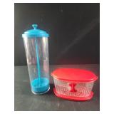 Progressive berry keeper , straw holder