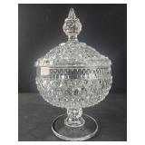 vintage Anchor Hocking Wexford footed candy dish