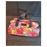 Donna sharp floral quilted hand bag 14x7