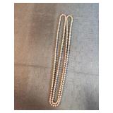 28" brass beads necklace