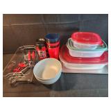 Rubbermaid maid containers, cups bowls, can