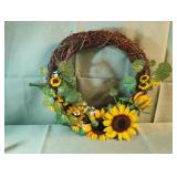 Sunflower wreath. 12"
