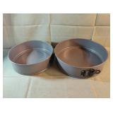 Springform cake pans 9" and 10.5"