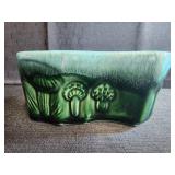 vintage Hull Pottery planter, mushroom-themed