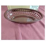 Classic oval plastic brown baskets. 36 total