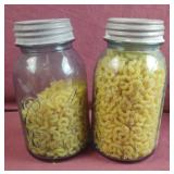 Blue Ball Perfect Mason quart Jars. Numbers on