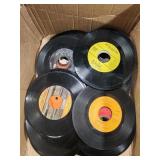 Assorted vintage 45 records