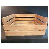 23.5 w x 10.5H x20D wooden crate Katwijk Holland