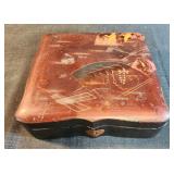 VINTAGE Japanese lacquerware box 7.x2.5x6