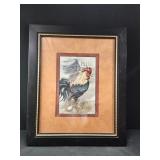 17.5x21 rooster farmhouse wall art plum pudding