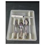 Rubbermaid utensil holder with stainless steel