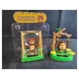 Solar swinging bear and monkey
