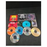 Assorted CDs, rock and country, Aerosmith, kid
