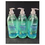 3 bottles smart care hand sanitizer  with aloe
