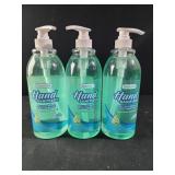 3 bottles smart care hand sanitizer  with aloe