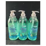 3 bottles smart care hand sanitizer  with aloe