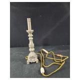 13" lamp base takes small bulbs vtg