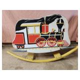 Vintage 1950s choo choo train child