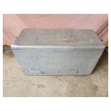 vintage MCM Cronco aluminum ice chest cooler,