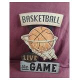 Basketball Live the Game wood sign 11 x 16