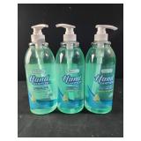 3 bottles smart care hand sanitizer  with aloe