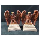 VINTAGE Atlantic Mold eagle bookends 7.25" tall