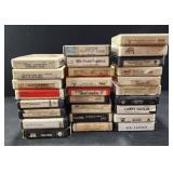 Assorted 8 track music tapes, Tammy Lynette,
