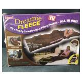 Dreamie  fleece pocket blanket espresso