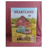 Heartland Of America metal tin sign 12 x 17