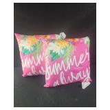 2 Ashland Summer Always pillows patio pillows