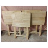 Wood foldable TV trays. 19 x 26 x 14.5