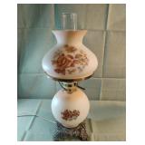 Vintage double globe parlor hurricane lamp