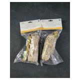 2 white sage and sweet grass natural smudge wands