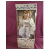 Fine Porcelain Collectors Doll with COA 18"