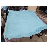 Nice blue Scalloped Edge bedspread full size