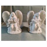 Hermitage Pottery Angelic bisque statues. 4.5"