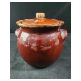 Hull Pottery Bean Pot with Lid, Vintage Hull Oven