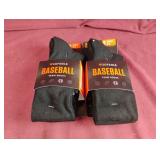 Youth black baseball socks. 4 pairs S