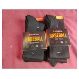Youth black baseball socks. 4 pairs XS