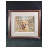 Golden Retiever by Robert Abbet signed and