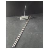 Two 26" steel rods and TV antenna
